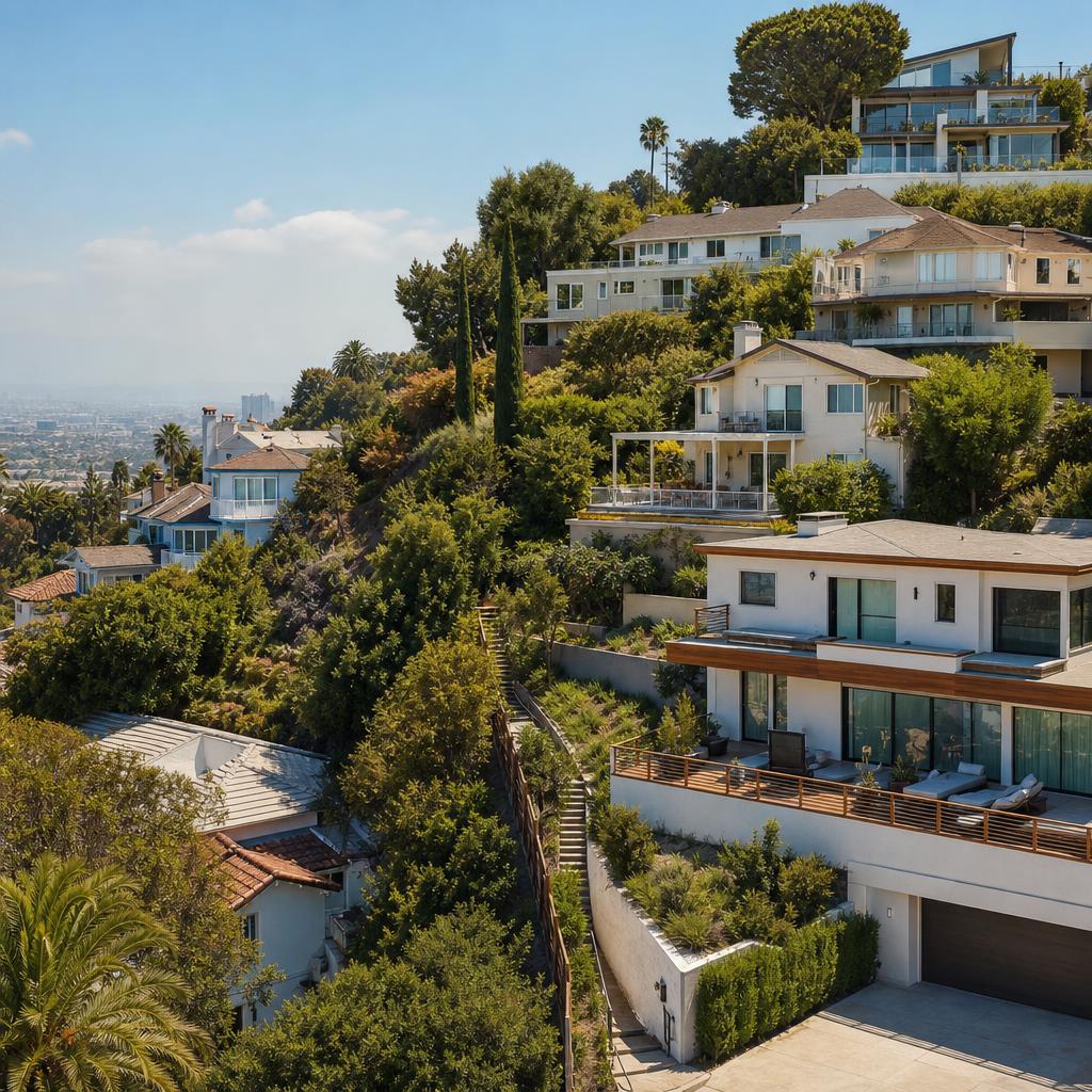 Los Angeles hillside neighborhood subject to the Baseline Hillside Ordinance