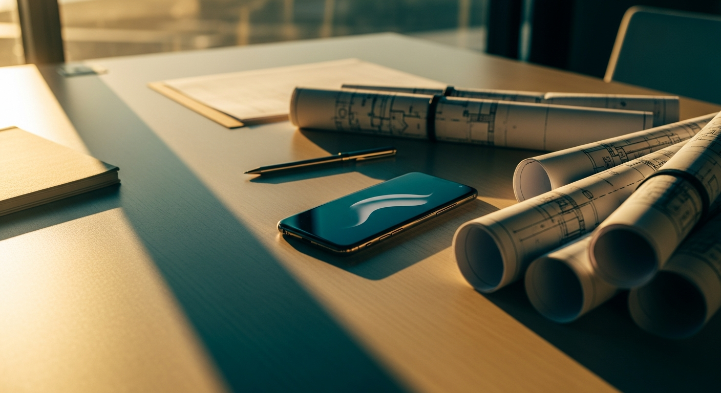 Modern office phone consultation