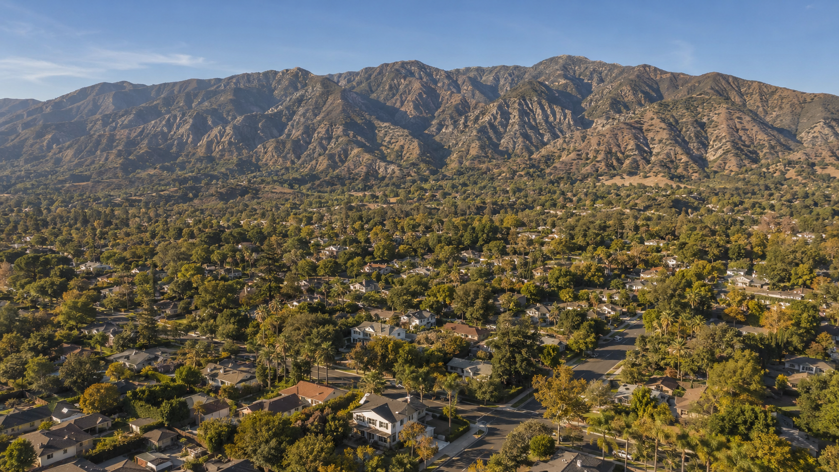 Altadena neighborhood foothills