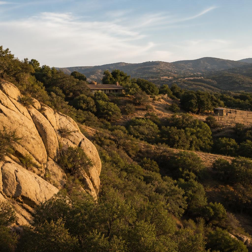 Rocky Chatsworth foothills and Santa Susana Pass hillside terrain