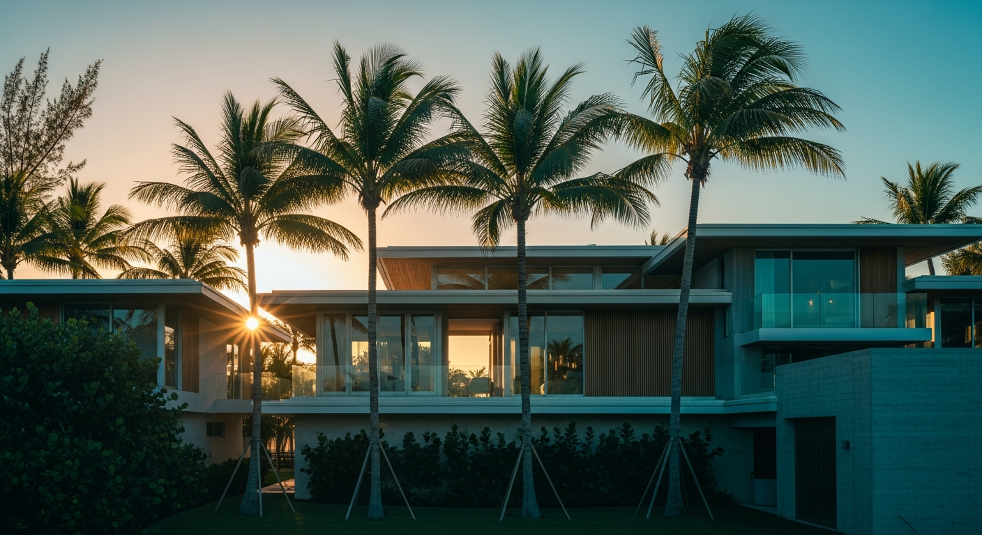 Florida architecture and waterfront