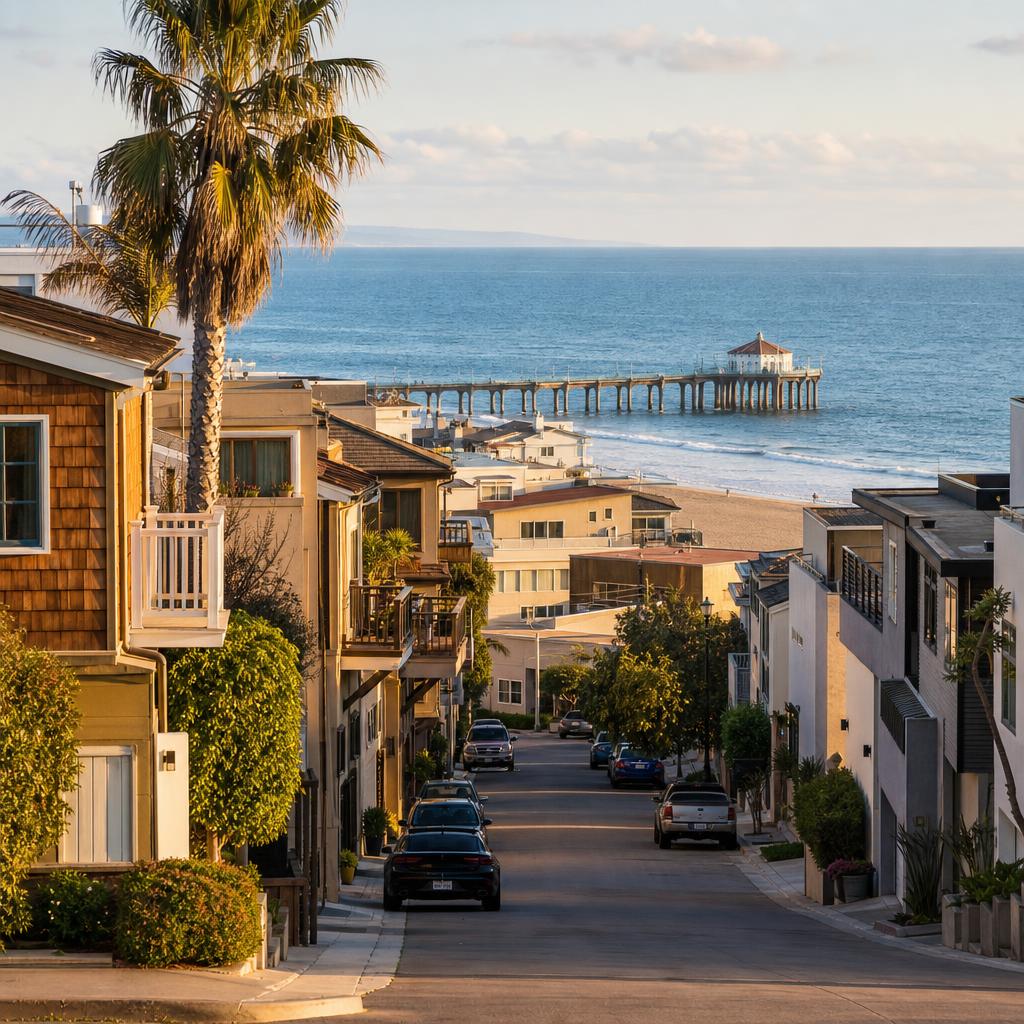Manhattan Beach Sand Section coastal homes near the pier