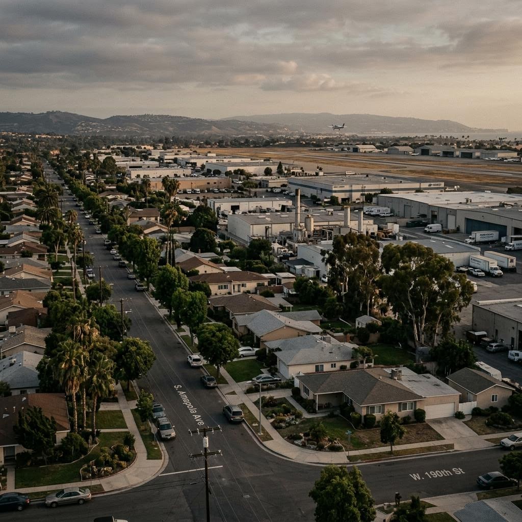 Torrance South Bay neighborhood near Zamperini Field
