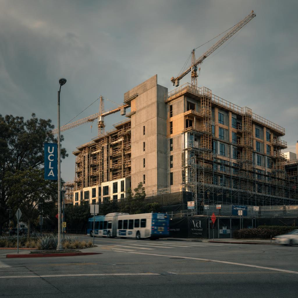 West Los Angeles and Westwood cityscape near UCLA